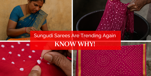 Trending sungudi sarees : Know the History and work behind it !