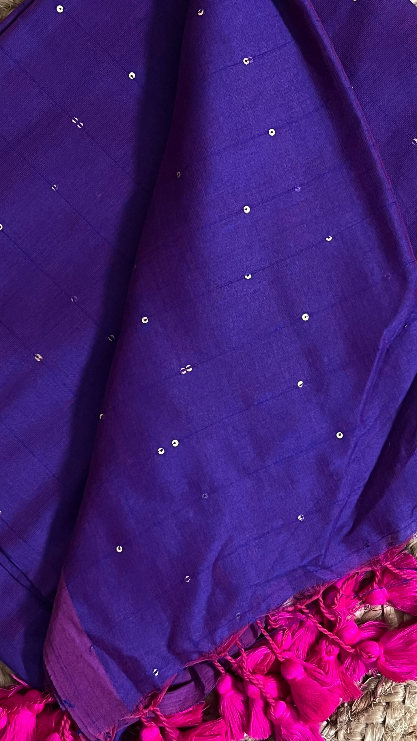 PURPLE BLUE KHADI