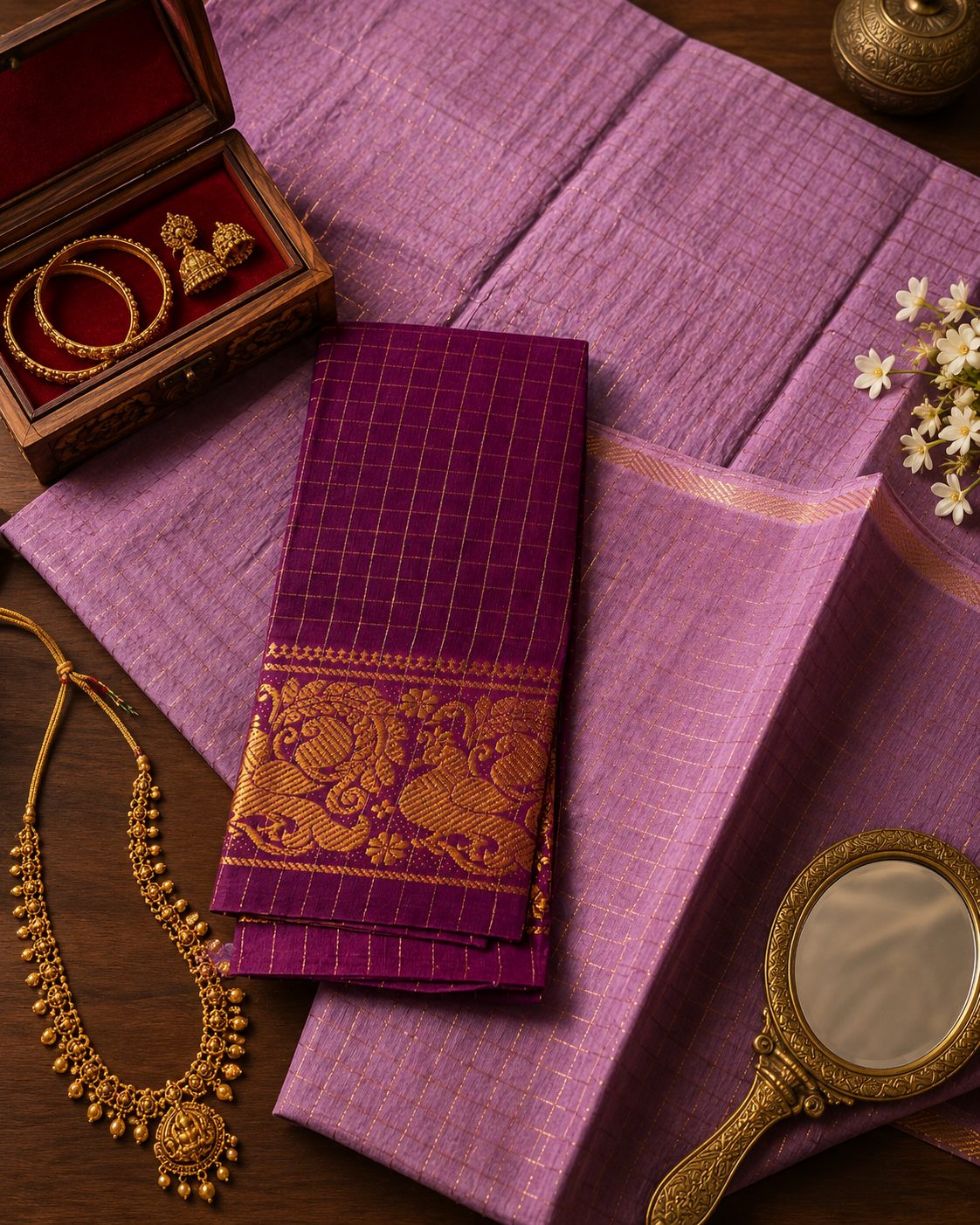 Heritage Checks – Onion Pink & Raspberry