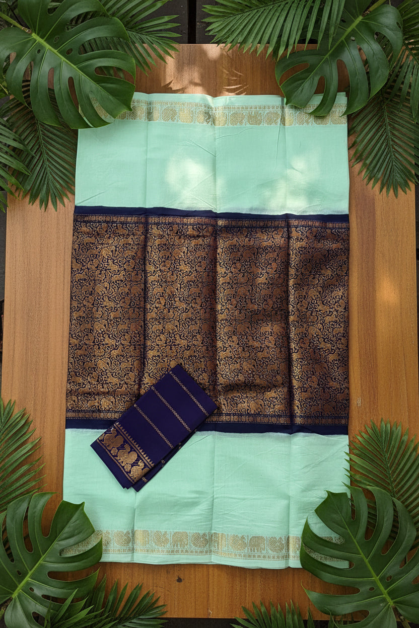Swarnavanam - Wine and Pista Green