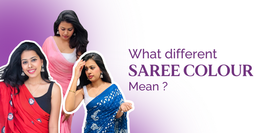 What different cotton saree color mean