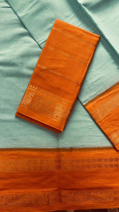 Rudhraksham Sungudi –  Aqua Blue