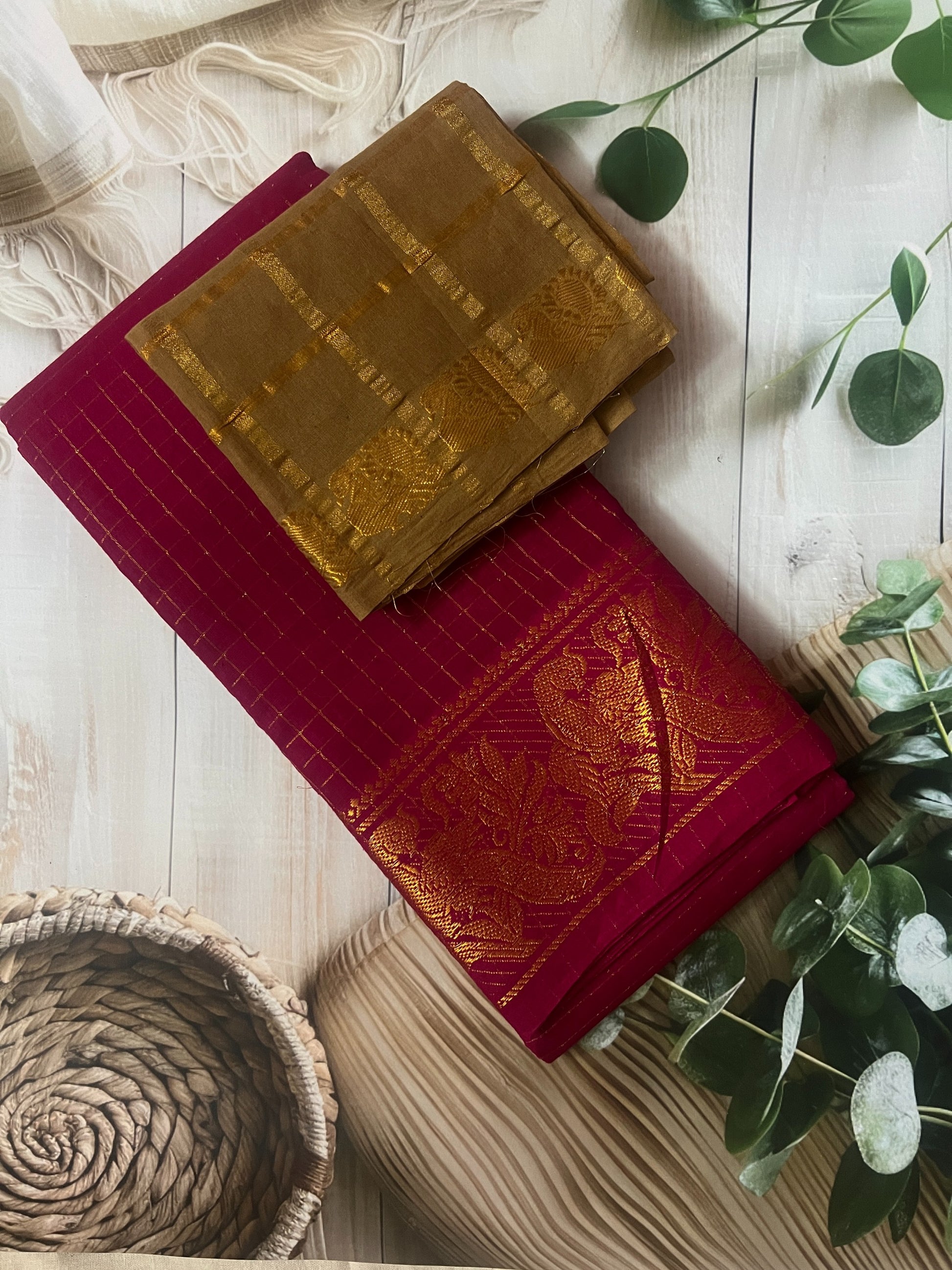 SungudiCottonPinkSaree