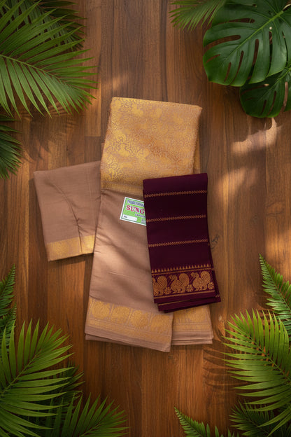 Swarnavanam - Coconut Shell and Maroon