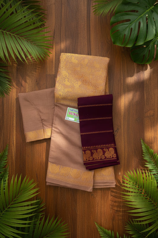 Swarnavanam - Coconut Shell and Maroon