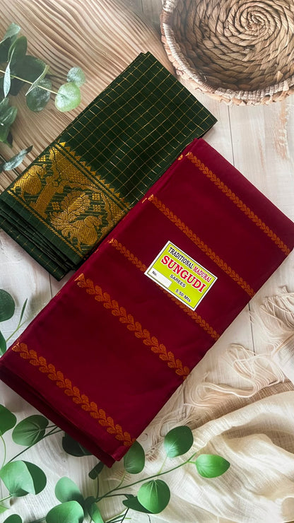 Velthari -  Dark Maroon and Dark Green
