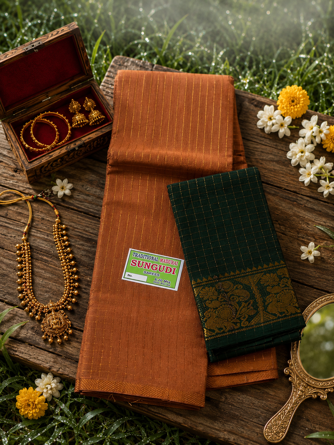 Heritage Checks – Dark Mustard and Green