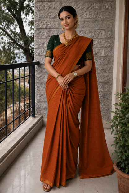 Heritage Checks – Dark Mustard and Green