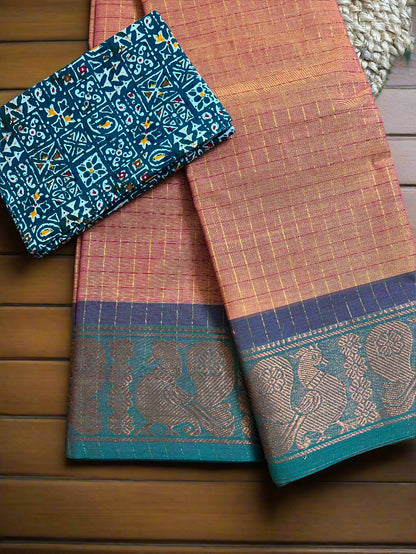 Sungudi cotton saree