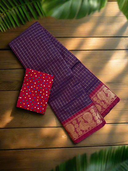 Sungudi Cotton Saree