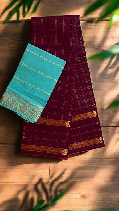Sungudi cotton saree