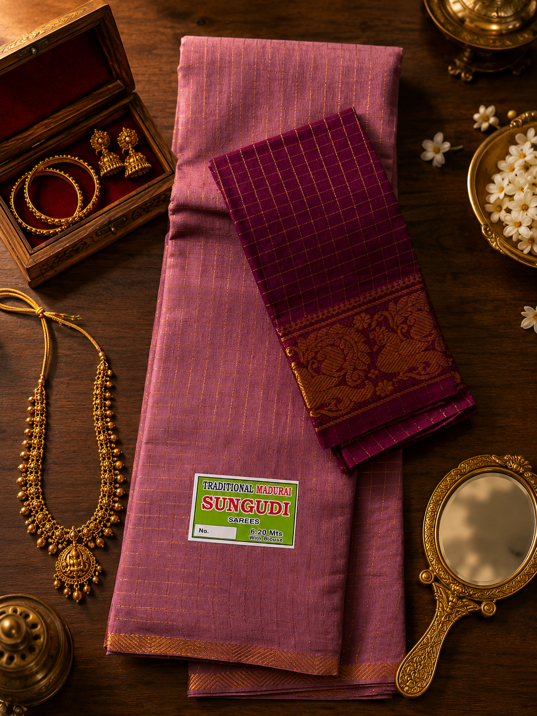 Heritage Checks – Onion Pink & Raspberry