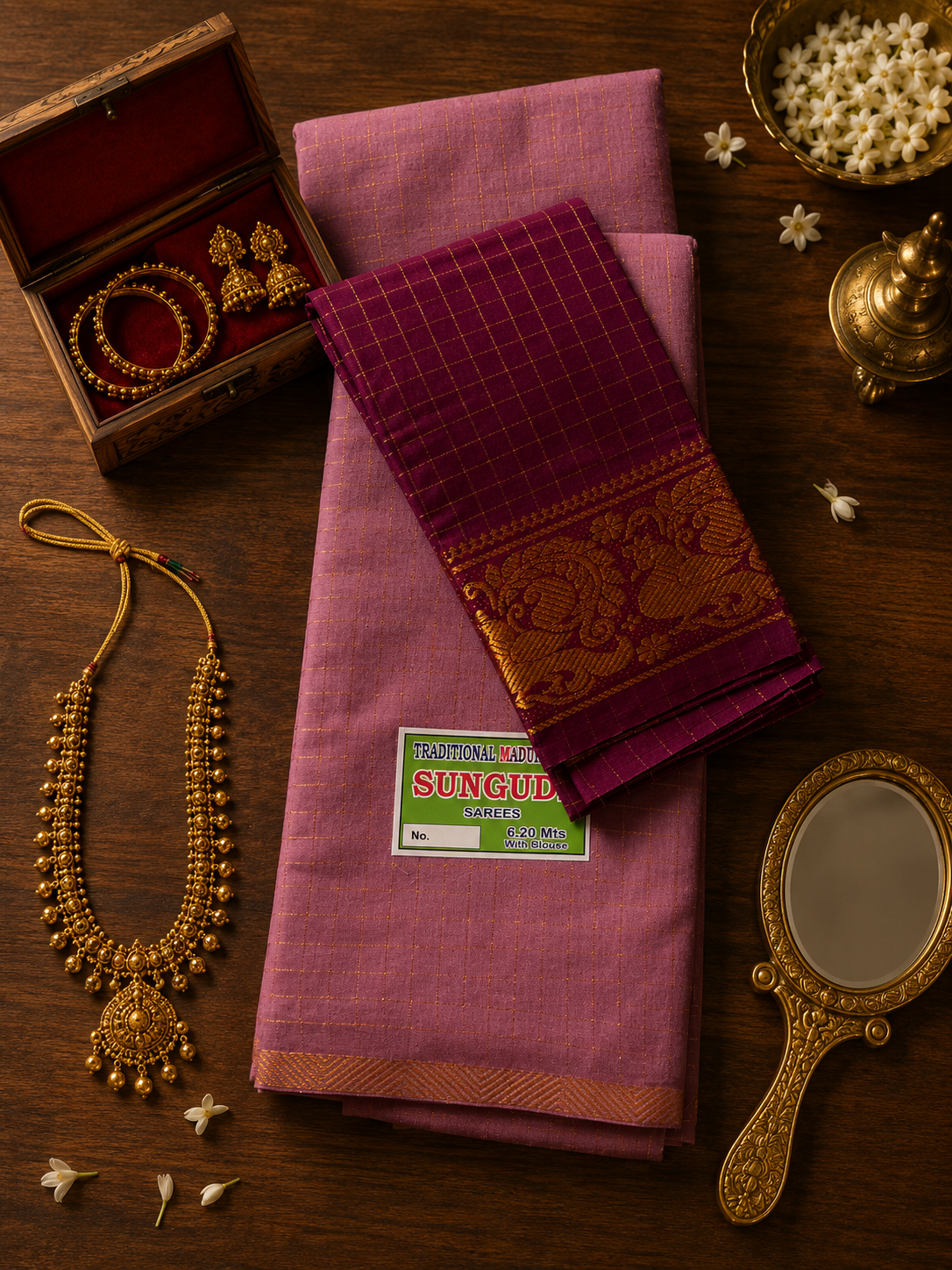 Heritage Checks – Onion Pink & Raspberry
