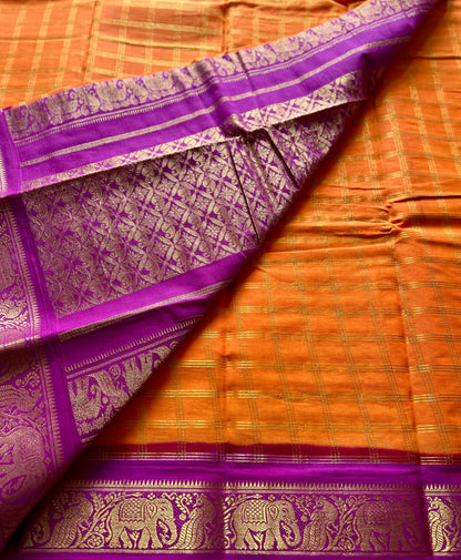 Vanilla Kattam – Orange X Rani Pink