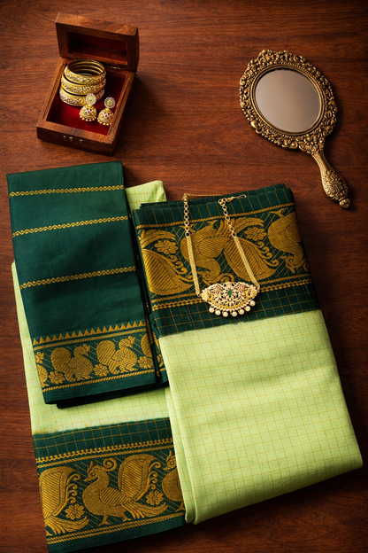 Zari Kattam - Parrot Green