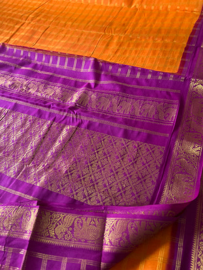 Vanilla Kattam – Orange X Rani Pink