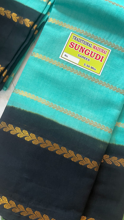 Sri Velthari -  Sea Green X Black