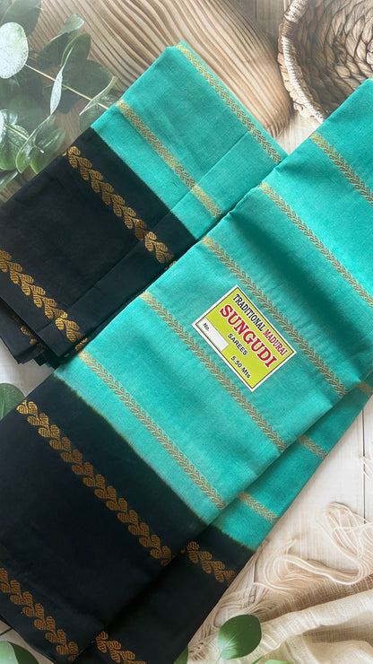 Sri Velthari -  Sea Green X Black