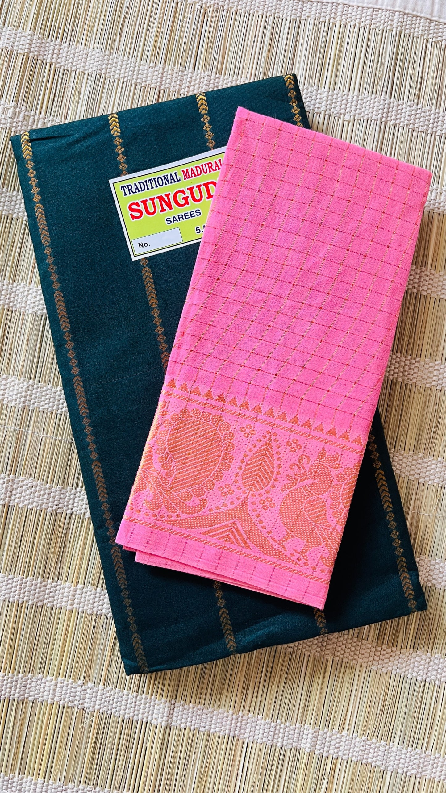 Velthari - Bottle Green X Pink