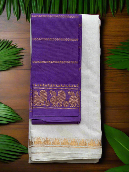 Plain D/S – White Violet